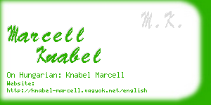marcell knabel business card